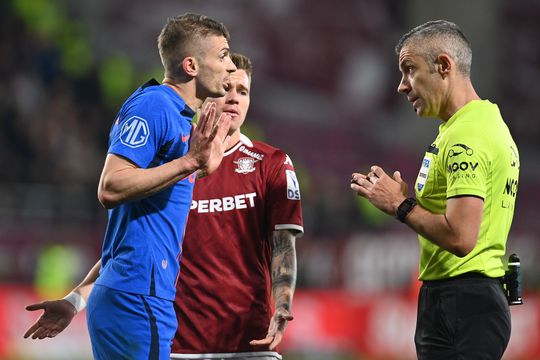 FCSB a învins duminică seara, în deplasare, scor 2-1, formaţia Rapid Bucureşti, în etapa a şasea din play-off-ul Superligii. Au marcat: Christensen 48 / Cisotti 6, Bîrligea 42. FOTO: Eduard Vînătoru (GSP.RO)