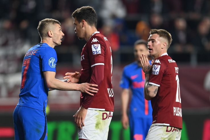 FCSB a învins duminică seara, în deplasare, scor 2-1, formaţia Rapid Bucureşti, în etapa a şasea din play-off-ul Superligii. Au marcat: Christensen 48 / Cisotti 6, Bîrligea 42. FOTO: Eduard Vînătoru (GSP.RO)