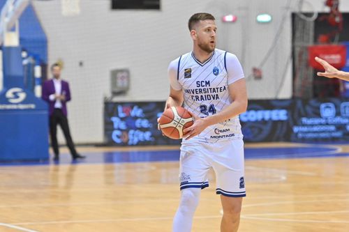 Dimitrije Nikolic (SCM Craiova), MVP-ul ultimei runde a sezonului regulat/Foto: Facebook (SCM Craiova)