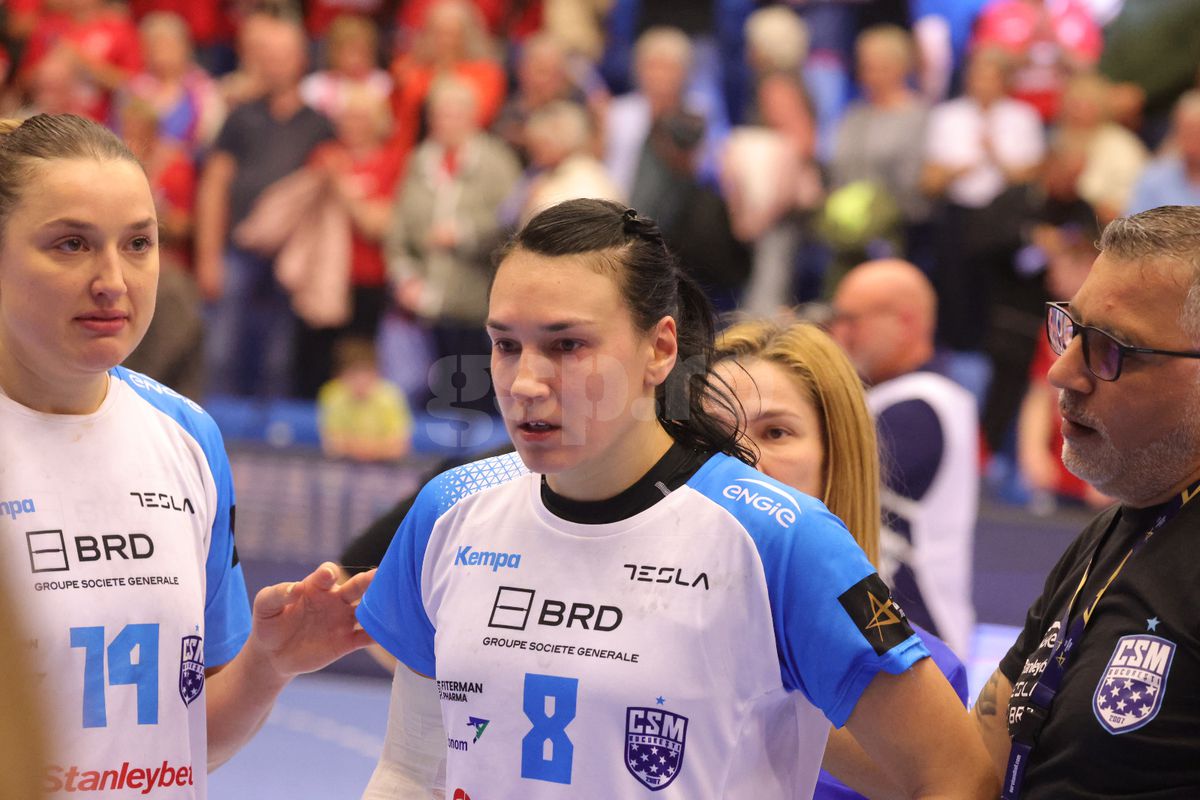 Esbjerg - CSM București 26-22. Lacrimi pe parchet: Cristina Neagu, deznădăjduită, după ultimul meci din carieră în Champions League