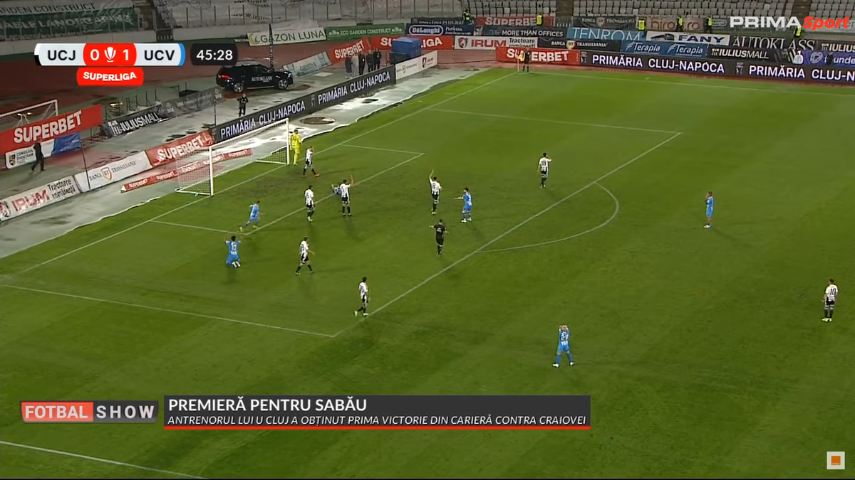 Ratarea lui Alisson Safira din U Cluj - Craiova