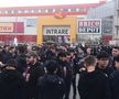 Ultrașii de la FCSB, înainte de meciul cu Rapid