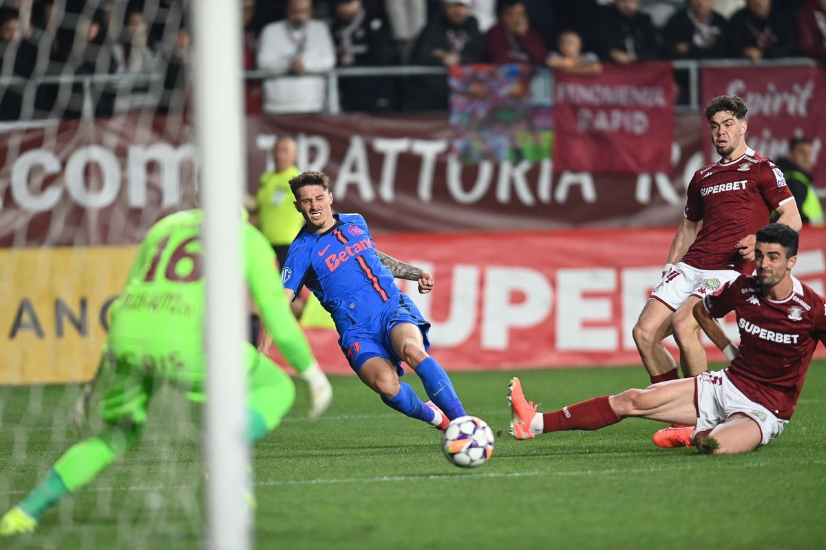 Rapid - FCSB 1-2. Viorel Moldovan acuză jocuri de culise: „Arbitraj detestabil! Cărțile sunt făcute pentru a deveni campioană”