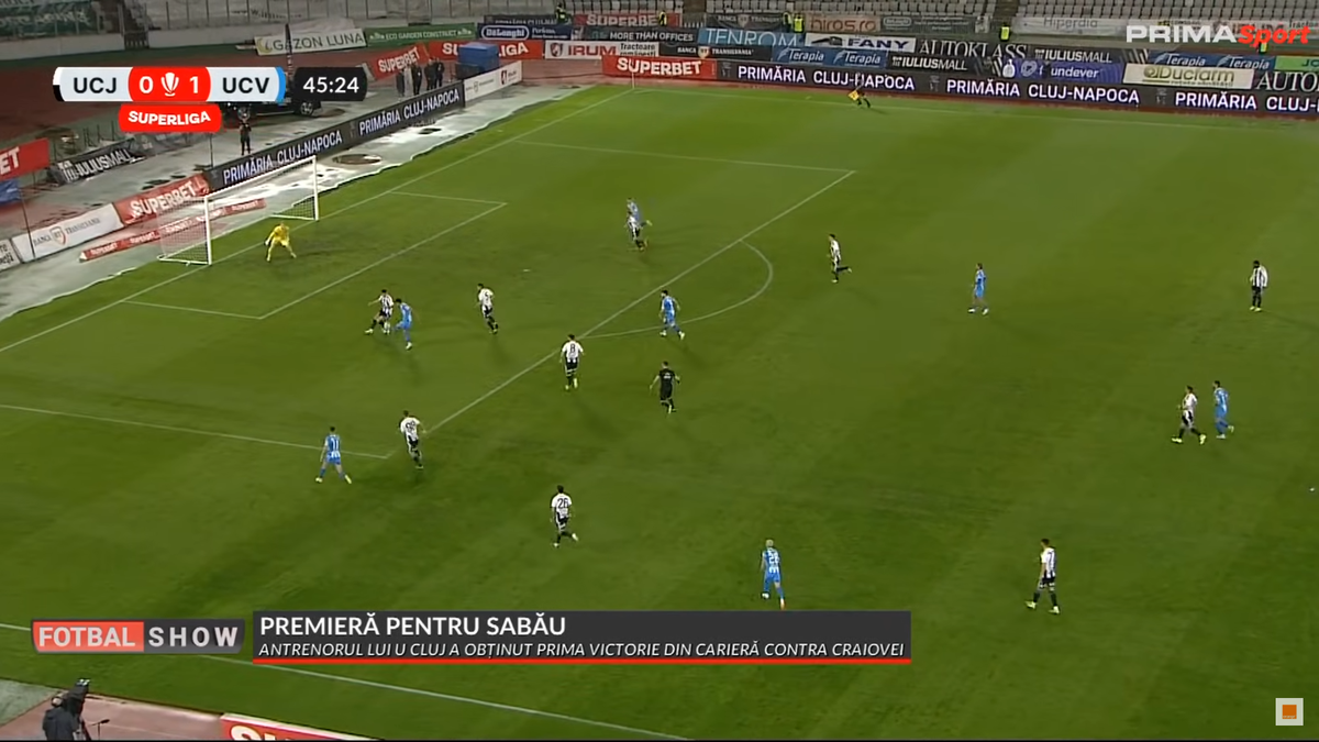 Ratarea lui Alisson Safira din U Cluj - Craiova