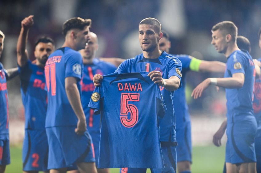 Daniel Bîrligea, în Rapid - FCSB, în etapa #6 din play-off/ foto: Eduard Vînătoru