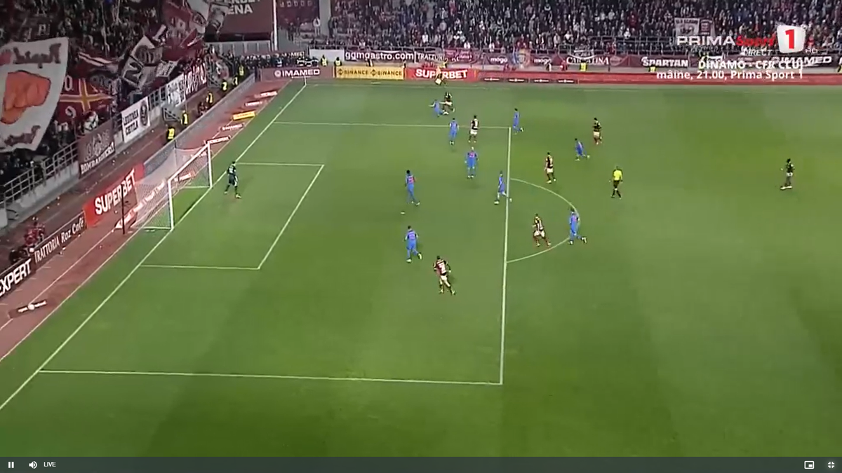 Radu Petrescu i-a refuzat Rapidului un penalty, după ce Christensen a fost tamponat de Târnovanu: „Decizie eronată”