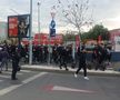 Ultrașii de la FCSB, înainte de meciul cu Rapid