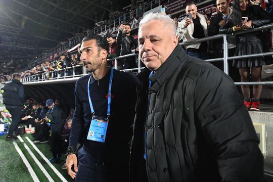 Elias Charalambous și Marius Șumudică/ foto: Eduard Vînătoru