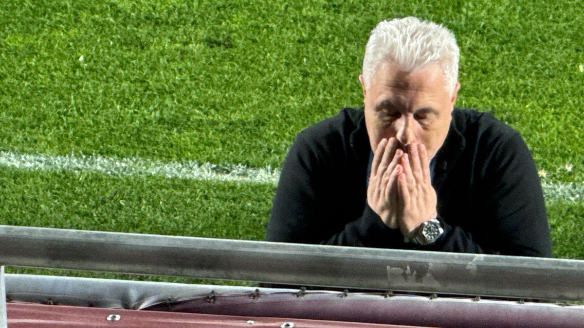 Marius Șumudică, în timpul derby-ului dintre Rapid și FCSB // 27.04.2025