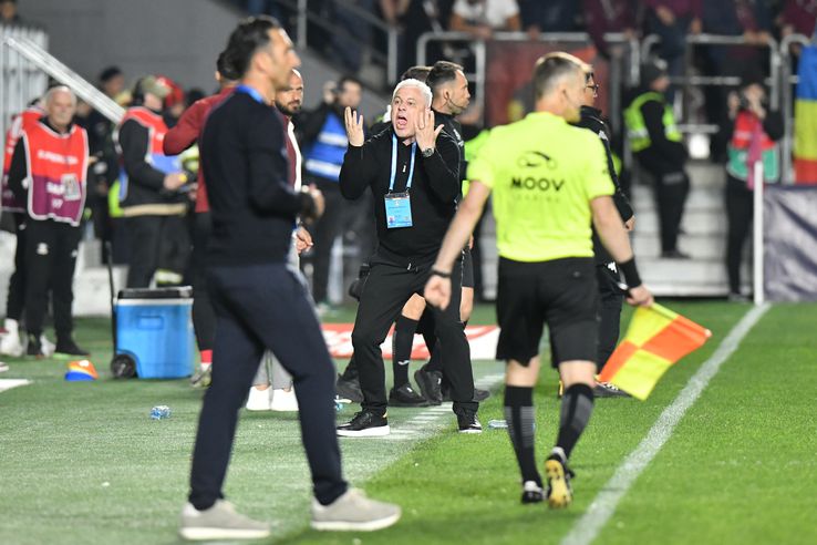Marius Șumudică, în Rapid - FCSB, în etapa #6 din play-off/ foto: Cristi Preda (GSP)