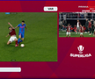 Intrarea lui Burmaz asupra lui Adrian Șut, în Rapid - FCSB