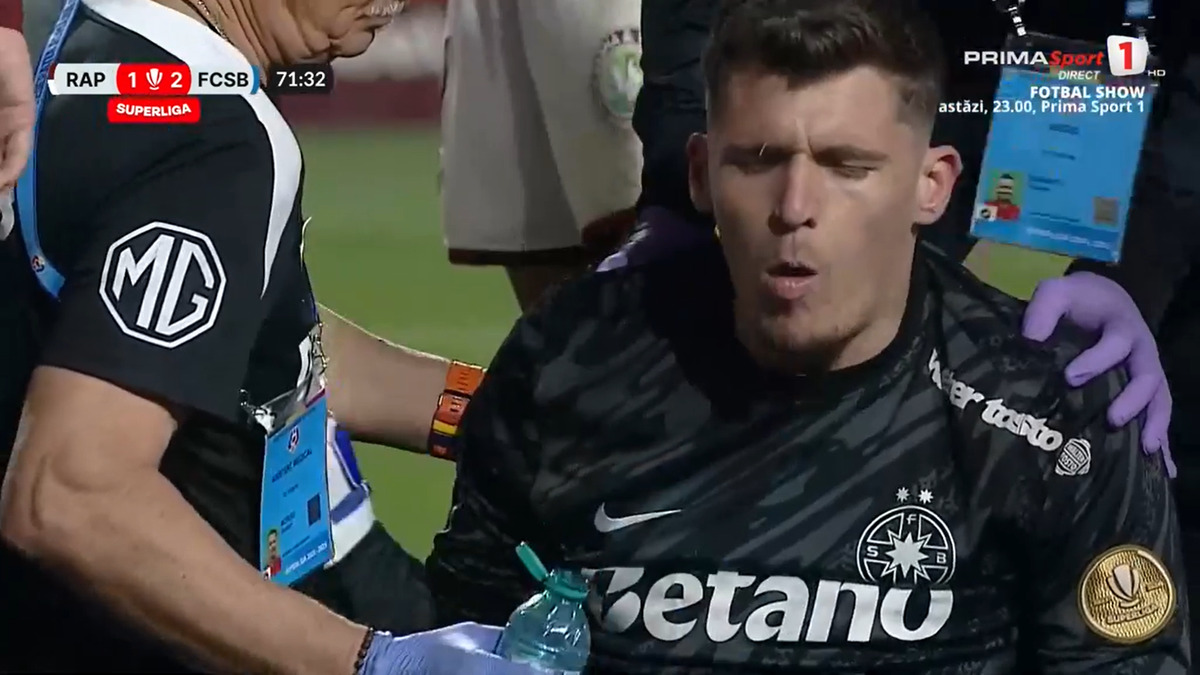 Radu Petrescu i-a refuzat Rapidului un penalty, după ce Christensen a fost tamponat de Târnovanu: „Decizie eronată”