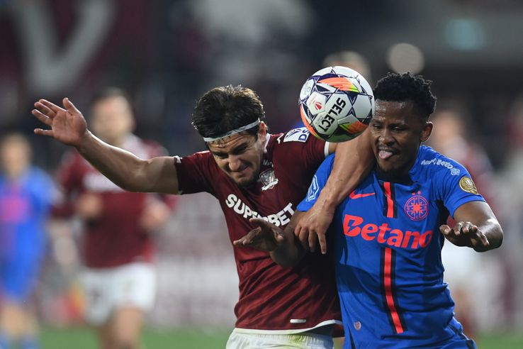 FCSB a învins duminică seara, în deplasare, scor 2-1, formaţia Rapid Bucureşti, în etapa a şasea din play-off-ul Superligii. Au marcat: Christensen 48 / Cisotti 6, Bîrligea 42. FOTO: Eduard Vînătoru (GSP.RO)