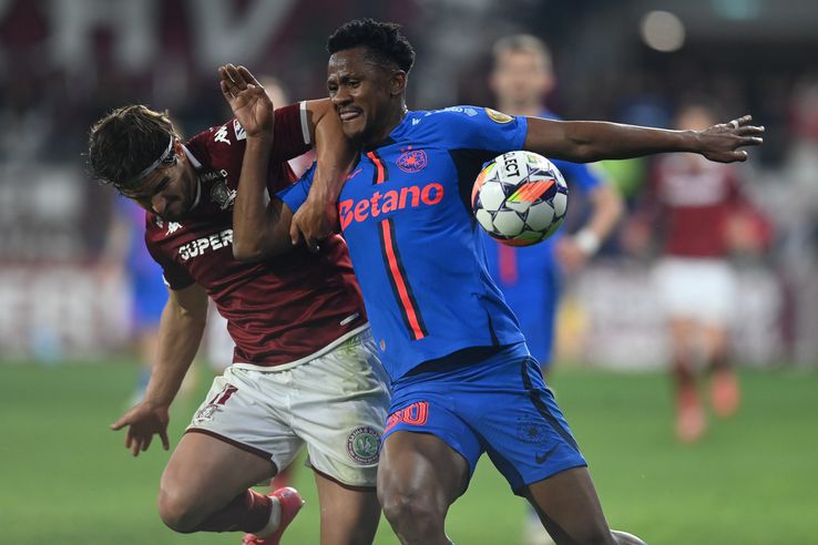 FCSB a învins duminică seara, în deplasare, scor 2-1, formaţia Rapid Bucureşti, în etapa a şasea din play-off-ul Superligii. Au marcat: Christensen 48 / Cisotti 6, Bîrligea 42. FOTO: Eduard Vînătoru (GSP.RO)