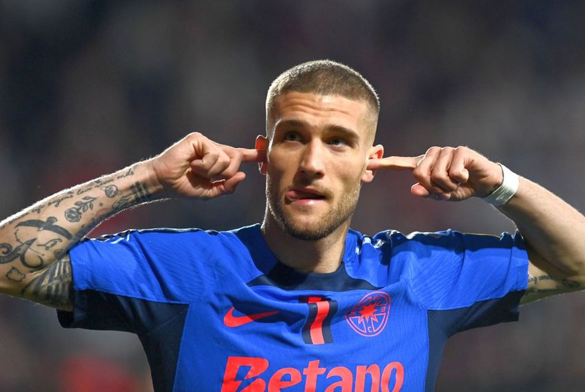 Daniel Bîrligea, în Rapid - FCSB/ FOTO: Eduard Vînătoru (GSP)