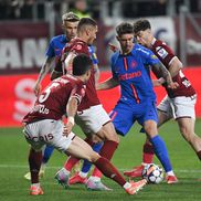 FCSB a învins duminică seara, în deplasare, scor 2-1, formaţia Rapid Bucureşti, în etapa a şasea din play-off-ul Superligii. Au marcat: Christensen 48 / Cisotti 6, Bîrligea 42. FOTO: Eduard Vînătoru (GSP.RO)