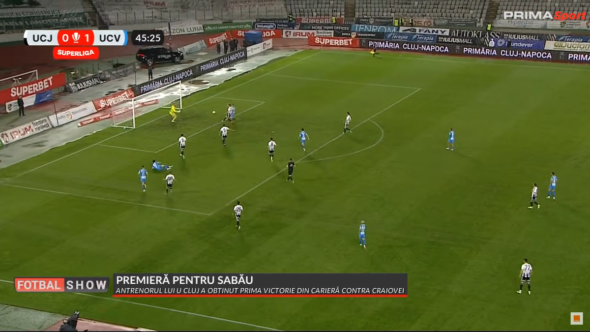 Ratarea lui Alisson Safira din U Cluj - Craiova