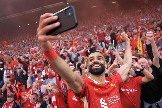 Felul în care Mohamed Salah a sărbătorit golul din Liverpool - Tottenham 5-1 // foto: Guliver/gettyimages