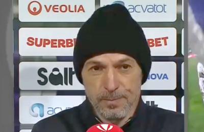 Bogdan Andone a rămas fără cuvinte după a treia înfrângere consecutivă fără gol marcat: „E greu de găsit explicații”