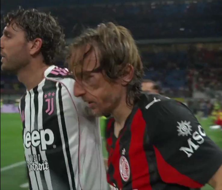 Luka Modric a ieșit șifonat rău după duelul la cap cu Manuel Locatelli / Foto: X Tigosport Panama