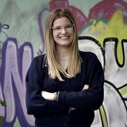 Catrin-Elena Ștefanov, jucătoarea de volei a celor de la CSM București și implicată în programul GO Scholarship susținut de BRD