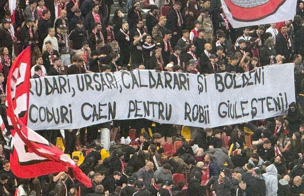 Se putea și mai rău! Bannerele rasiste ale dinamoviștilor interzise la derby