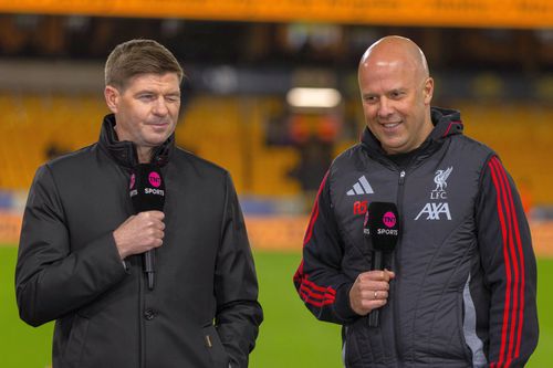Steven Gerrard (stânga) și Arne Slot (dreapta) / Foto: Imago Images