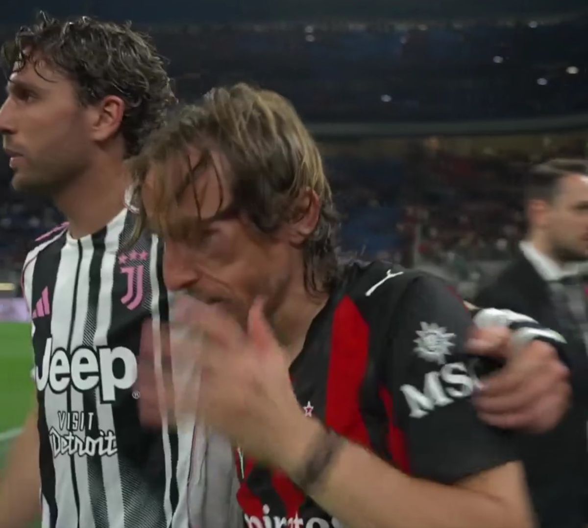 Luka Modric s-a ciocnit îngrozitor cu Manuel Locatelli în Milan - Juventus 0-0