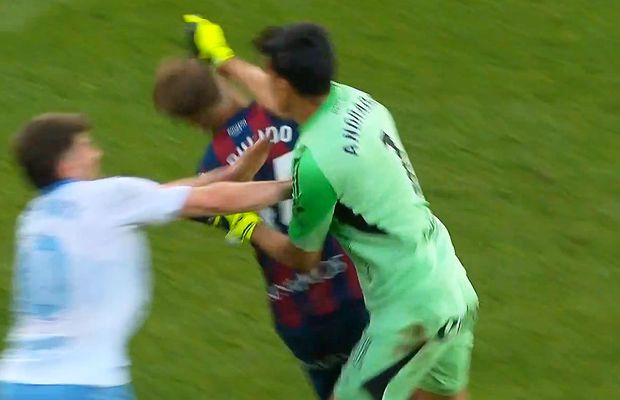 Portarul huligan a uluit Spania! » Scene violente în „șocul” pentru evitarea retrogradării