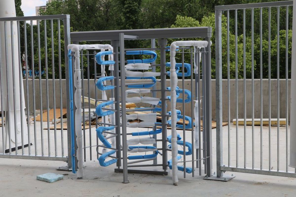 FOTO Au fost montați primii turnicheți la Stadionul Ghencea