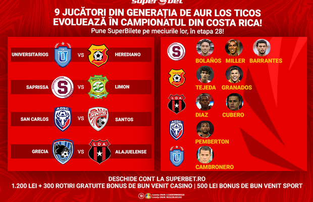 Los Ticos de aur! Vezi cine și câți dintre costaricanii care au prins un supermondial în Brazilia mai joacă azi în campionatul intern!