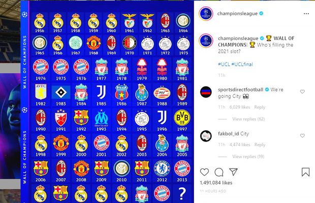 Pe cine a amintit UEFA drept câștigătoare a Cupei Campionilor din 1986, într-o postare care prefațează finala City - Chelsea