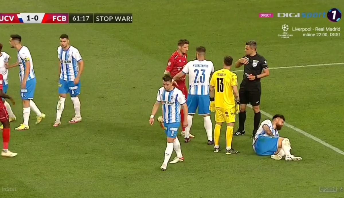 S-au încins spiritele în Craiova - Botoșani: un „roșu” și 4 „galbene” la aceeași fază!