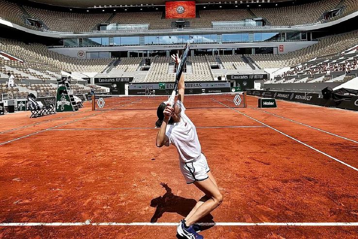Miriam Bulgaru, la Roland Garros 2023 / Sursă foto: instagram.com/miriambulgaru/