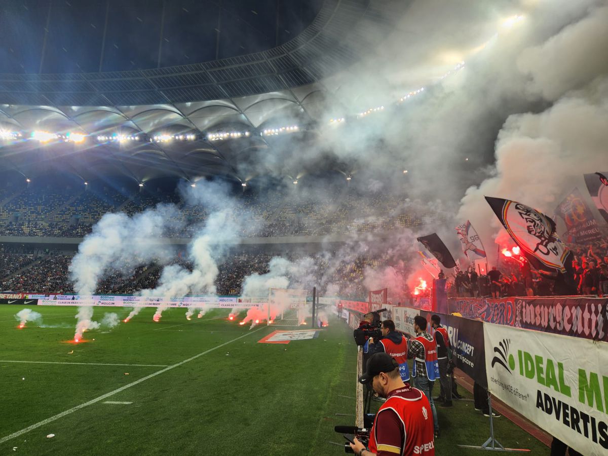 FCSB - Rapid, în pericol după ploaia de torțe și scandări rasiste » Cum au sfidat ultrașii anunțul crainicului