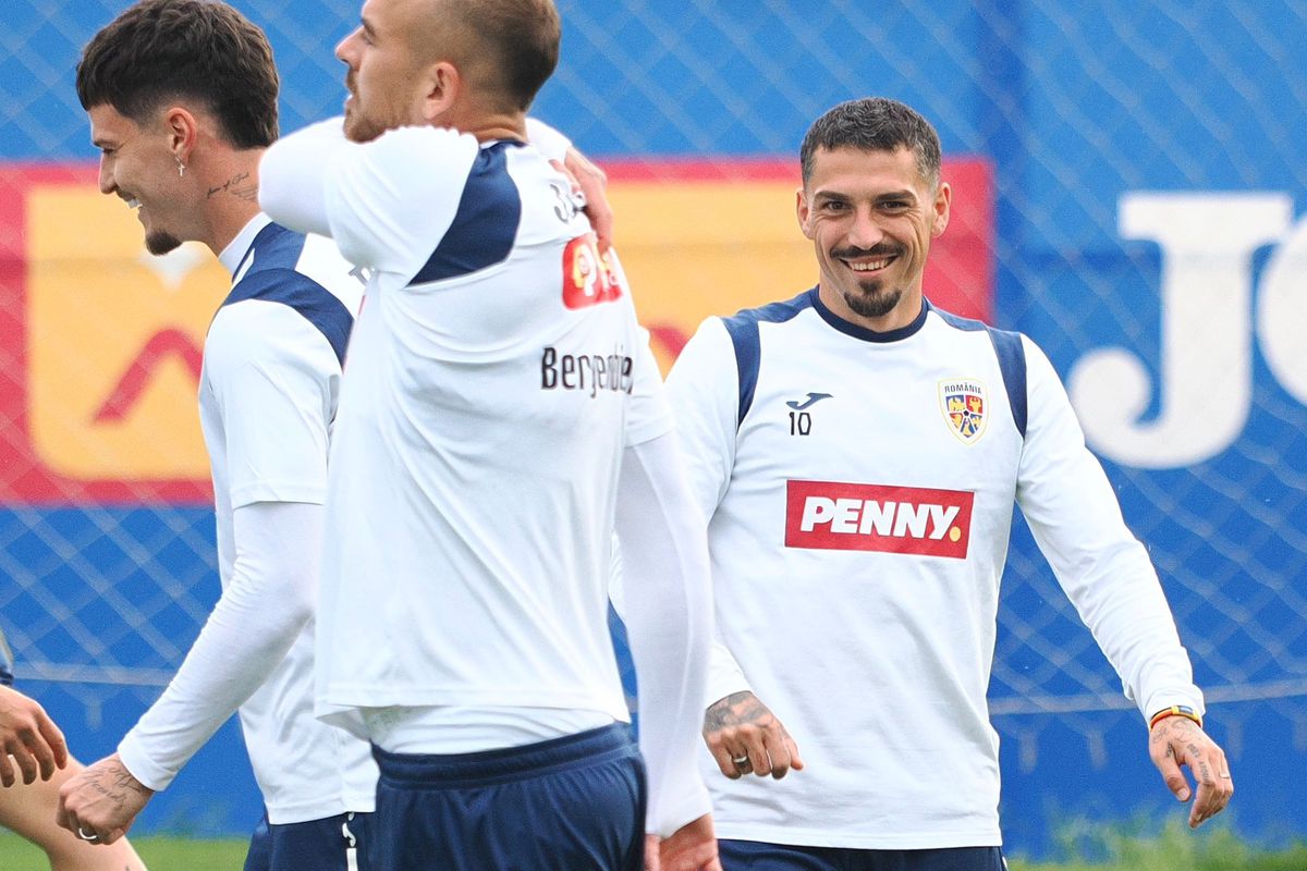 Cum a apărut Nicolae Stanciu la Mogoșoaia, înainte de EURO 2024 » Imagini de la antrenamentul României de azi
