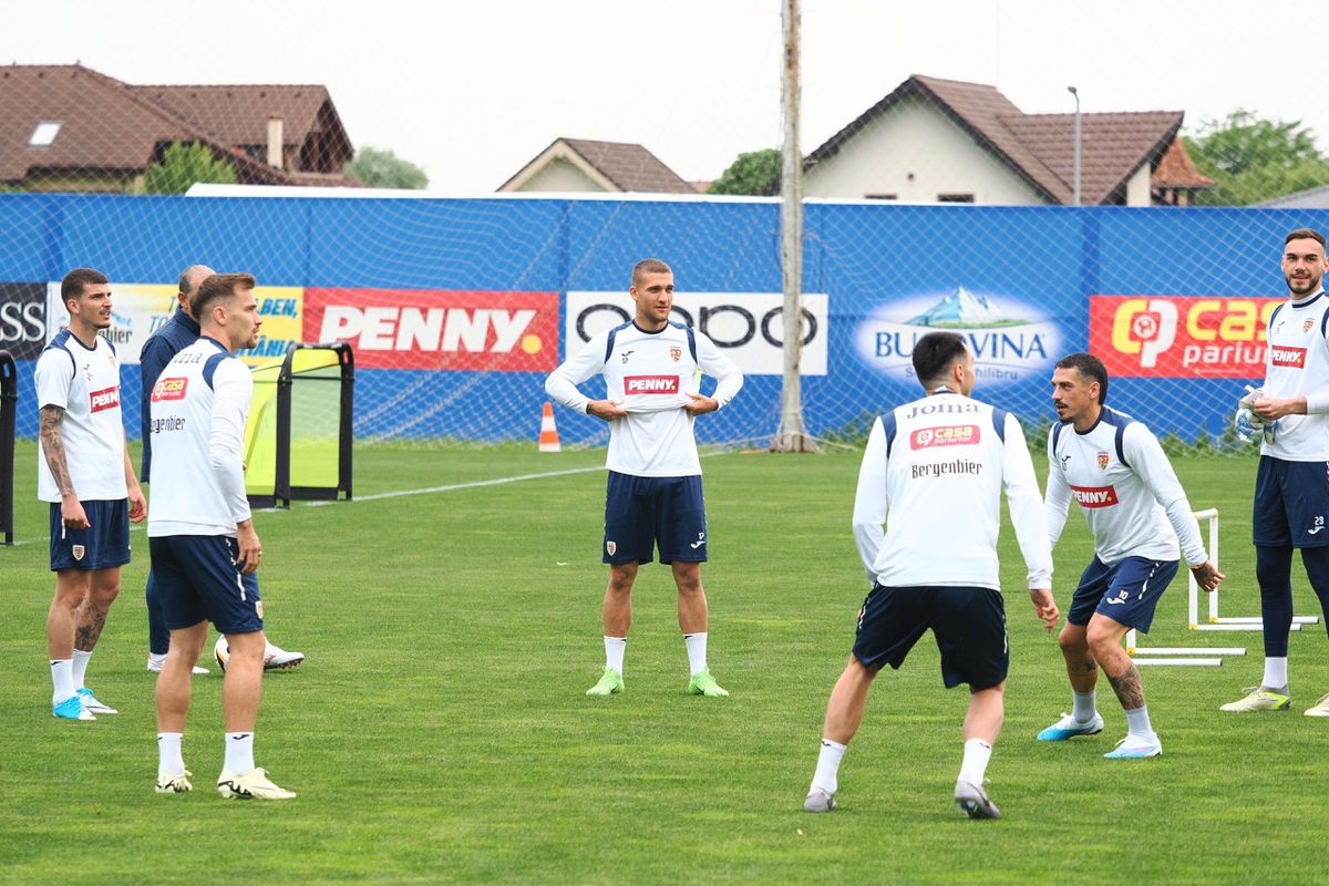 Cum a apărut Nicolae Stanciu la Mogoșoaia, înainte de EURO 2024 » Imagini de la antrenamentul României de azi