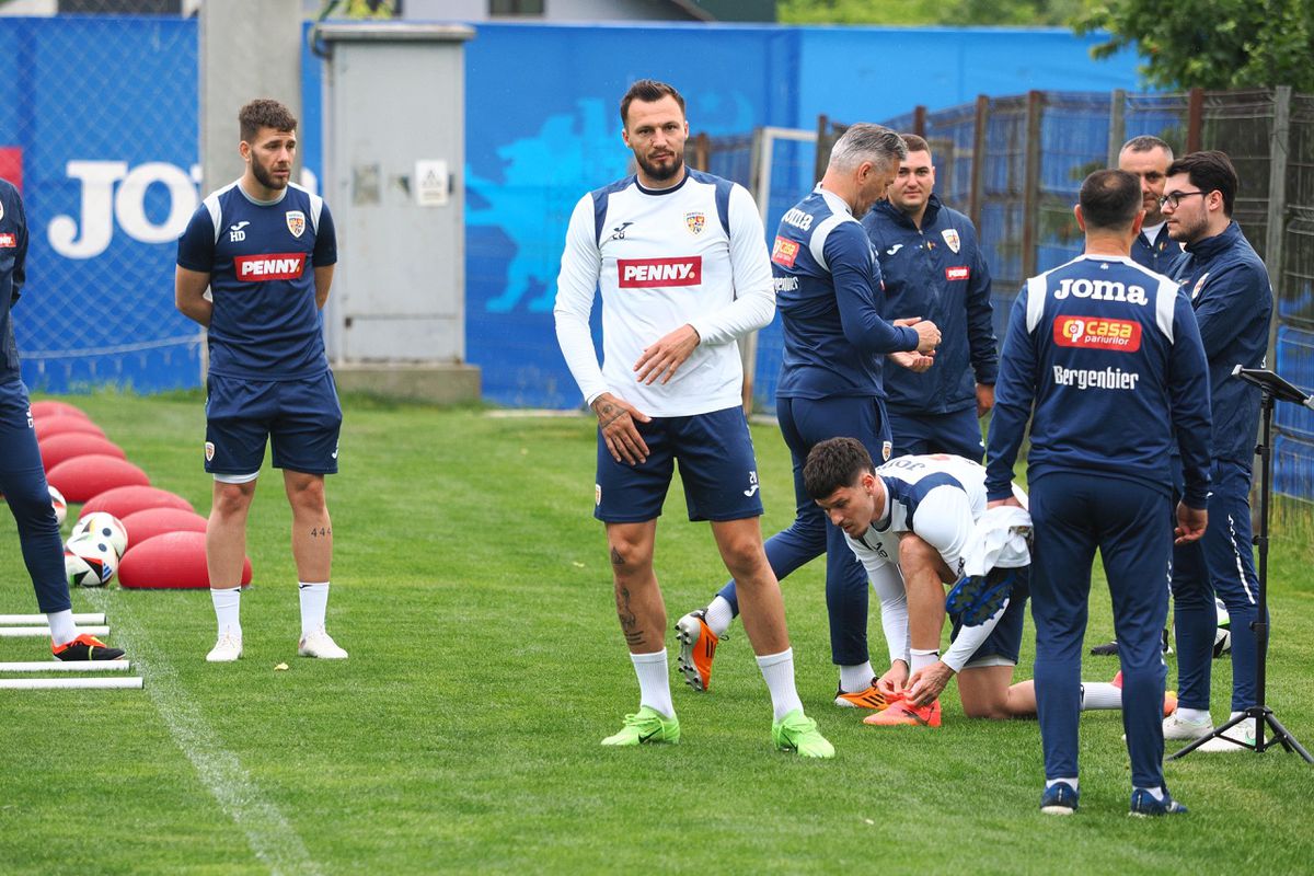 Cum a apărut Nicolae Stanciu la Mogoșoaia, înainte de EURO 2024 » Imagini de la antrenamentul României de azi