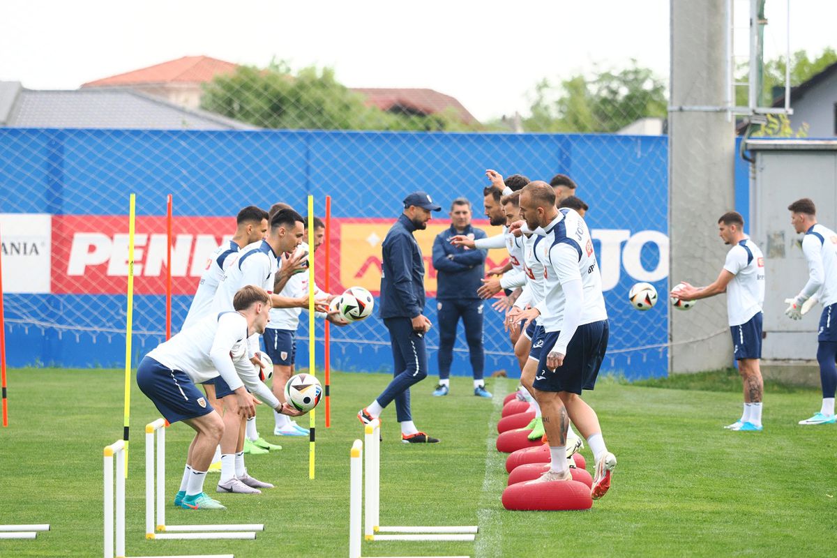 Cum a apărut Nicolae Stanciu la Mogoșoaia, înainte de EURO 2024 » Imagini de la antrenamentul României de azi