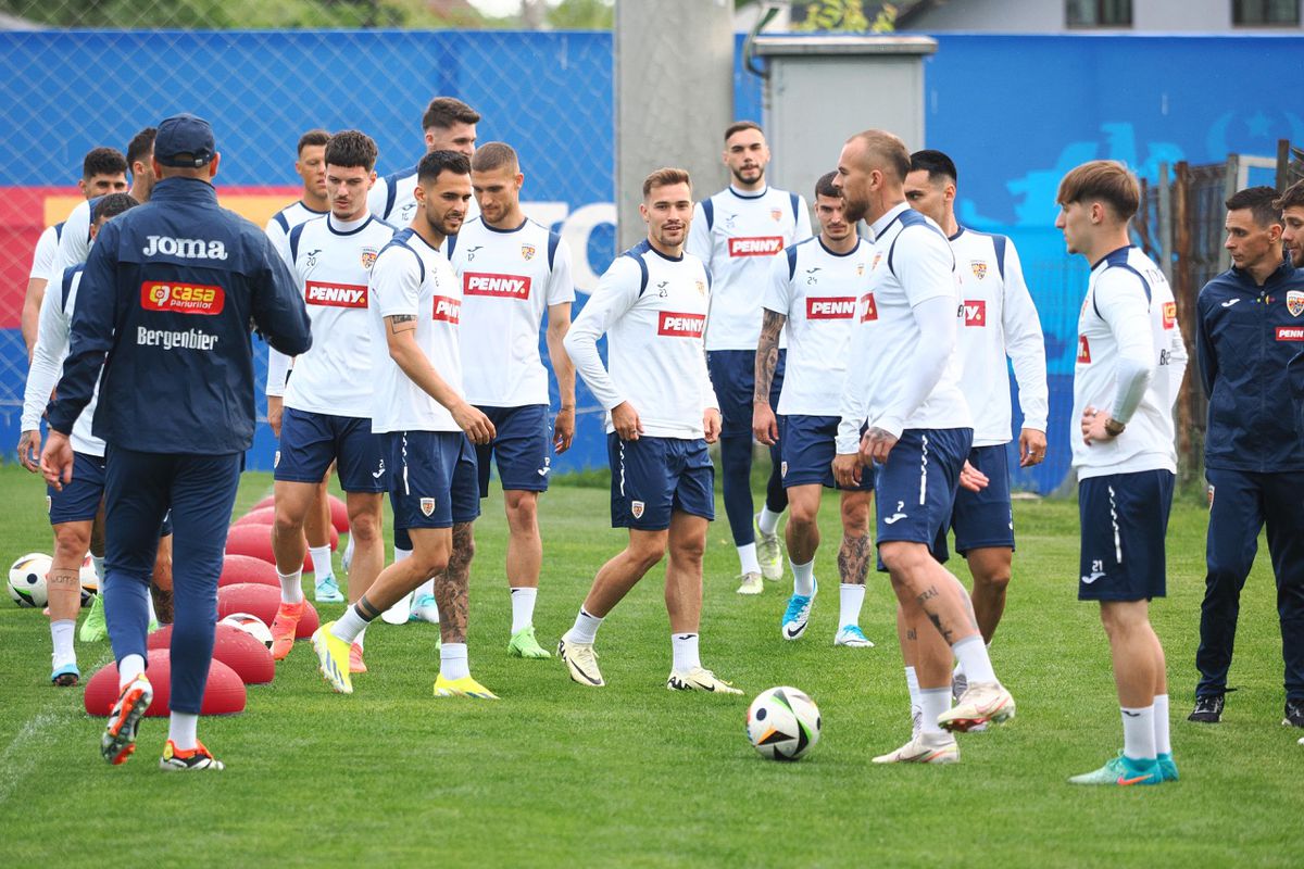 Cum a apărut Nicolae Stanciu la Mogoșoaia, înainte de EURO 2024 » Imagini de la antrenamentul României de azi