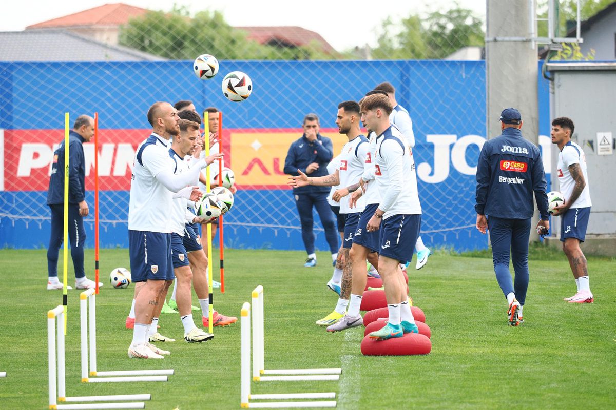 Cum a apărut Nicolae Stanciu la Mogoșoaia, înainte de EURO 2024 » Imagini de la antrenamentul României de azi