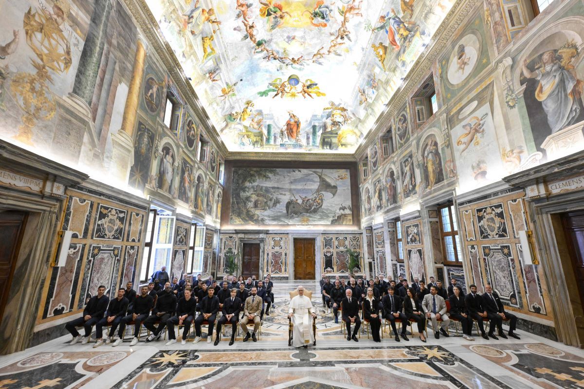 Papa Leon i-a primit la Vatican pe campionii de la Napoli:  „Nu ați vrut să aplaudați că a scris presa”