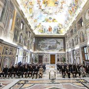 Campionii de la Napoli au fost primiți în vizită de Papa Leon al XIV-lea / Foto: Imago