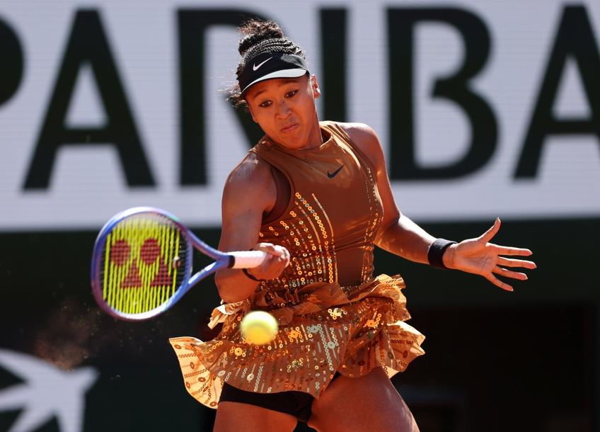 Naomi Osaka în acțiune la Roalnd Garros FOTO Guliver/GettyImages