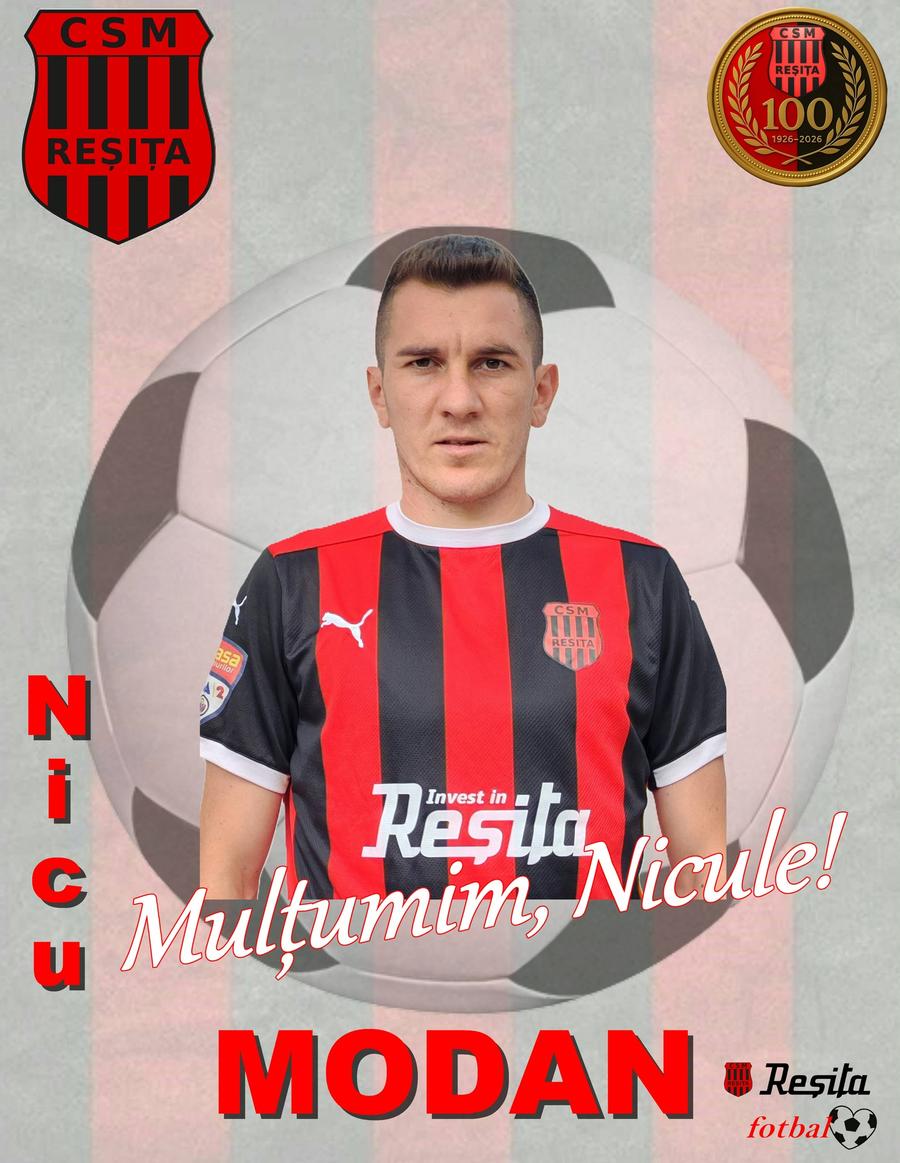 CSM Reșița l-a cedat pe Nicu Modan la FC Bihor // FOTO: Facebook Au furat startul: 8 noutăți dintr-un foc la clubul din Liga 2!