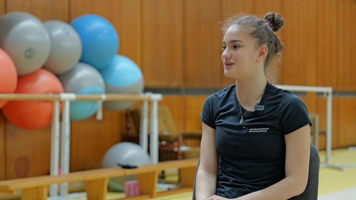 Amalia Lică, vicecampioană mondială la gimnastică ritmică, prima invitată la GSP U21