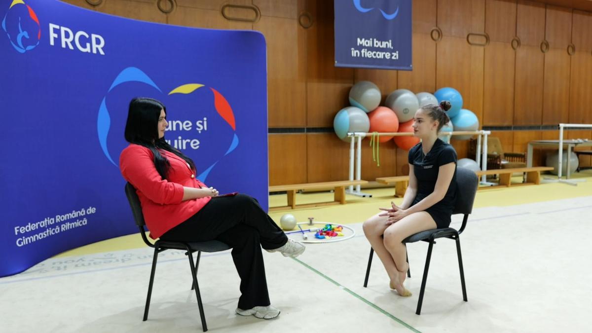 Amalia Lică, vicecampioană mondială la gimnastică ritmică, prima invitată la GSP U21