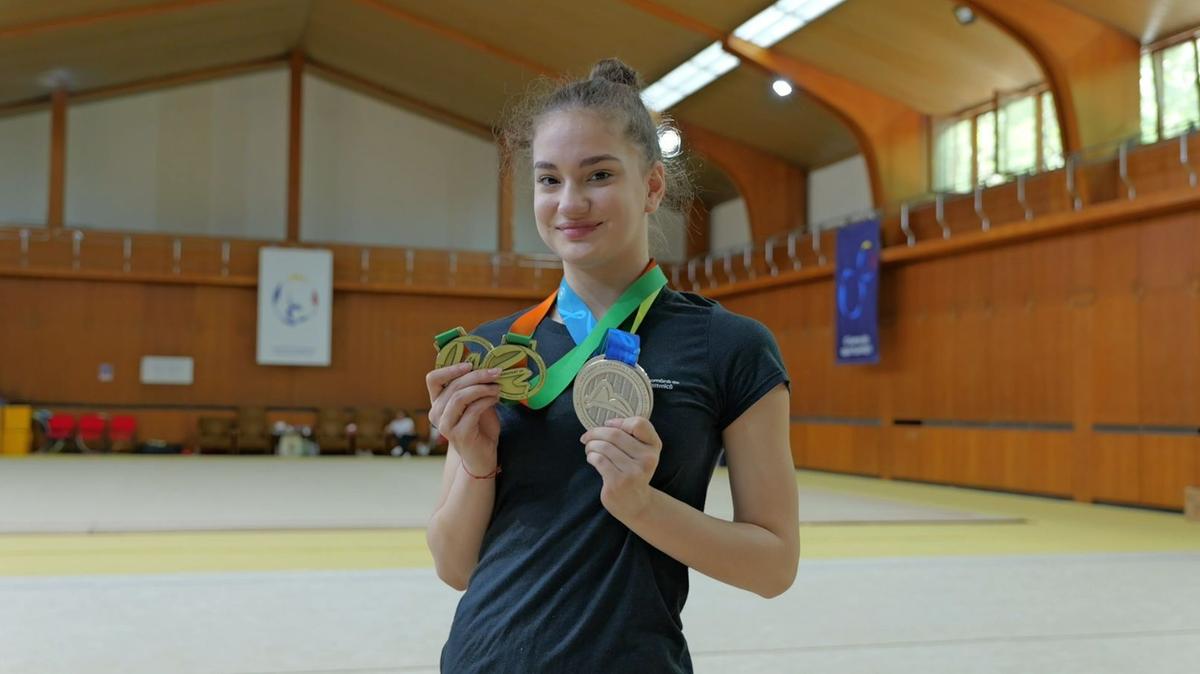 Amalia Lică, vicecampioană mondială la gimnastică ritmică, prima invitată la GSP U21