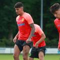 Ricardo Pădurariu, numărul 36, în cantonamentul FCSB din vara anului 2023, foto: GSP.ro