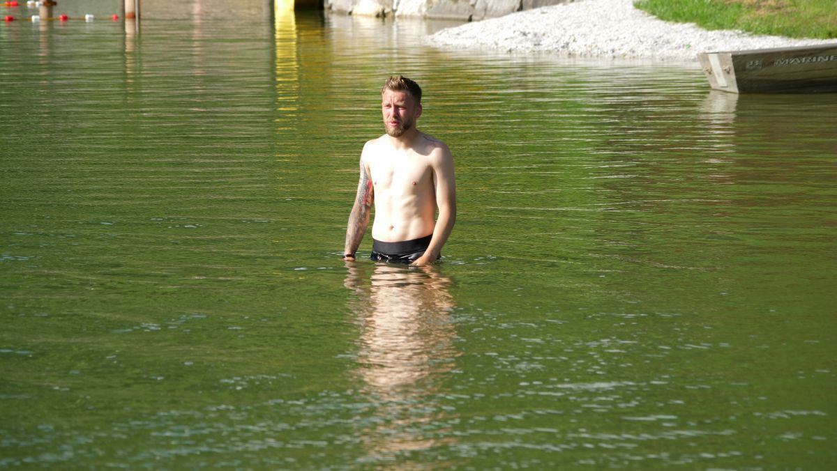 FOTO Sepsi, antrenamentul de seara și baie în lac 27.06.2021